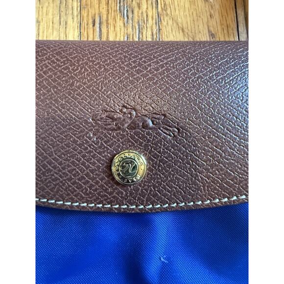 Longchamp Le Pliage Original M Tote bag Lichen Recycled canvas Pre Owned W Flaws - Picture 2 of 9